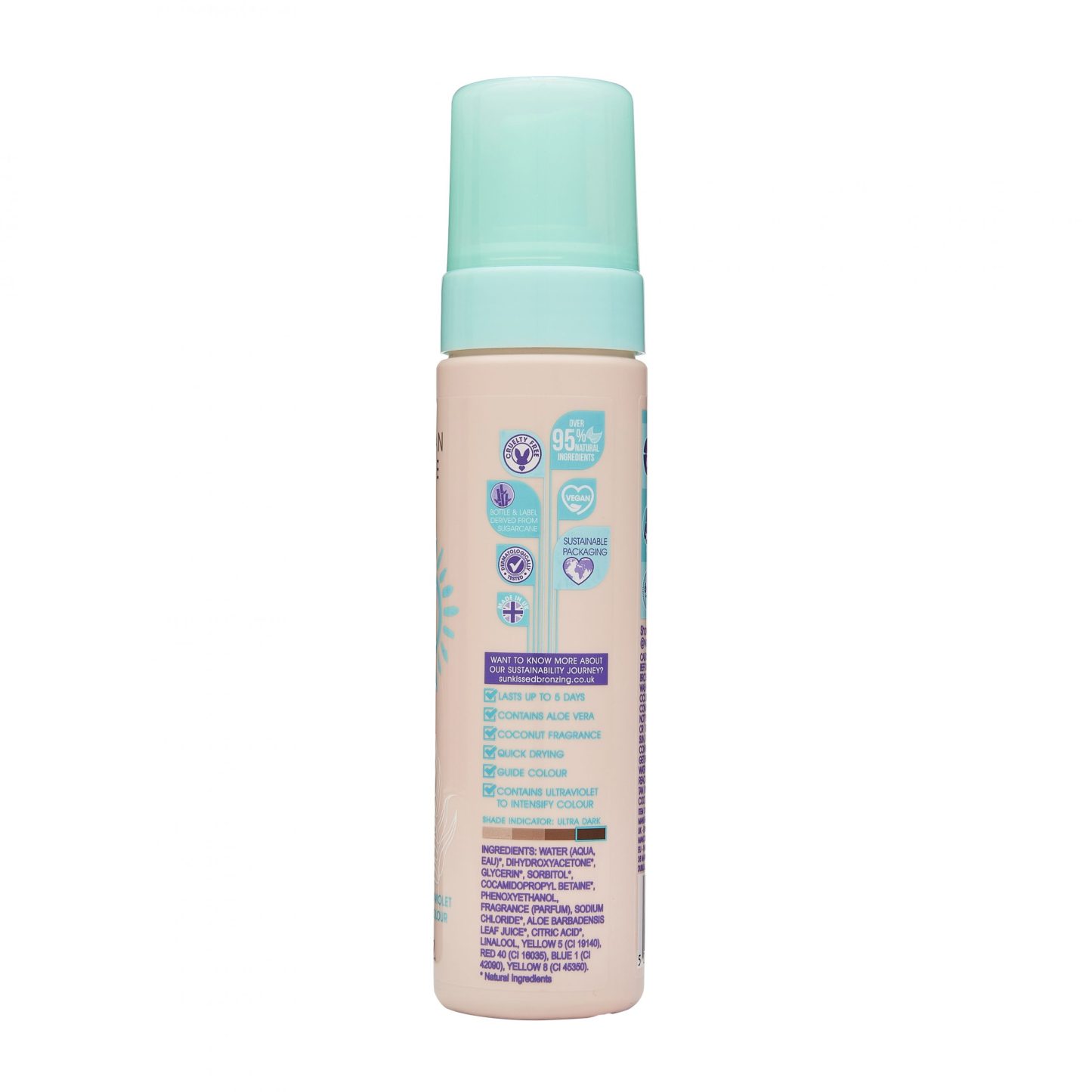 Sunkissed Self Tan Mousse Ultra Dark 200ml