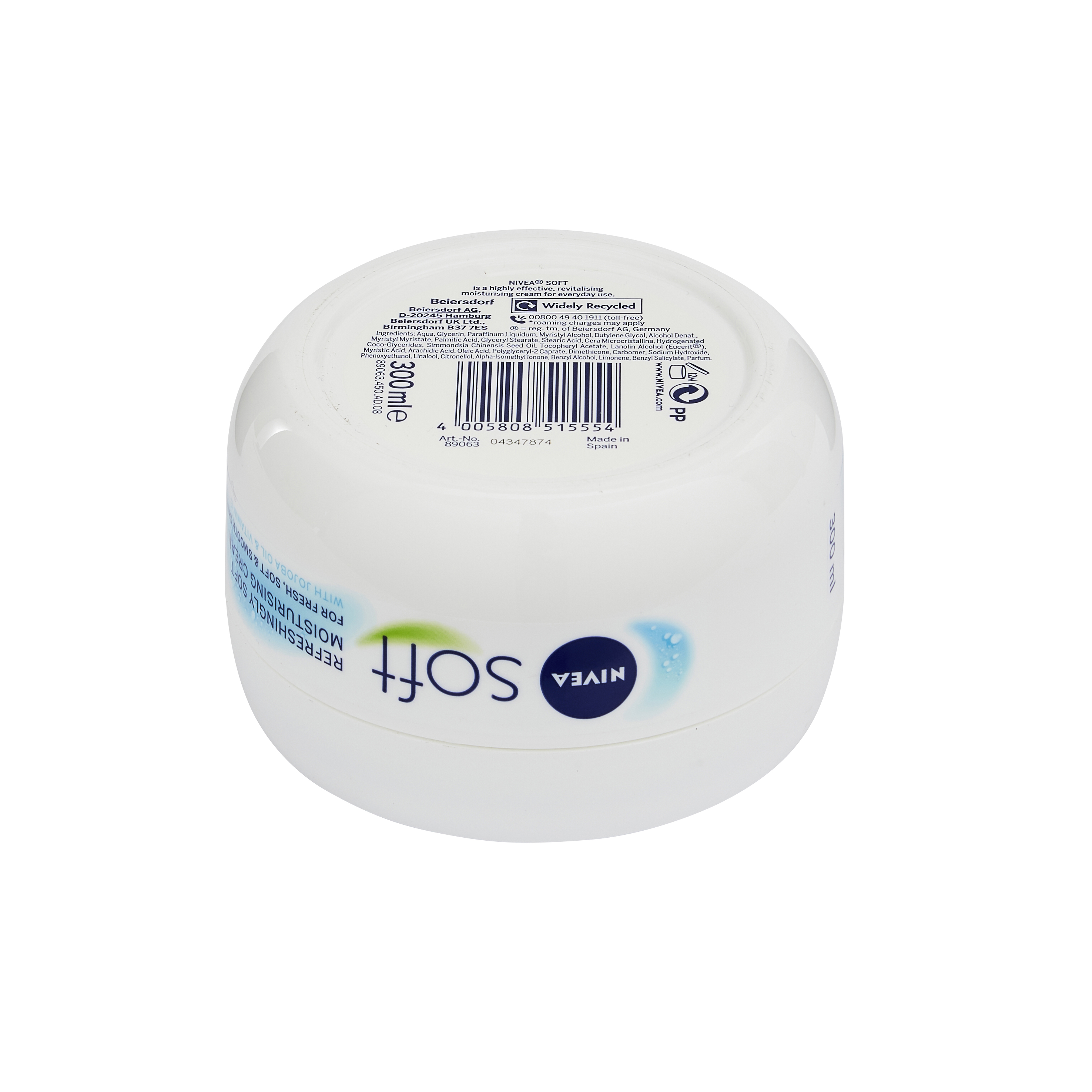 NIVEA Soft Moisturising Cream for Face, Hands & Body 300ml