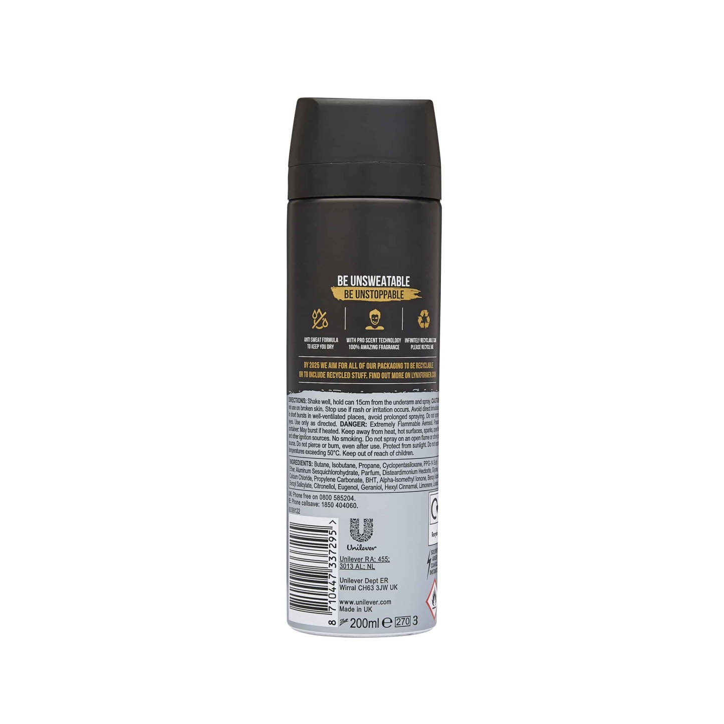 Lynx Gold Anti-Marks Antipersirant 200ml