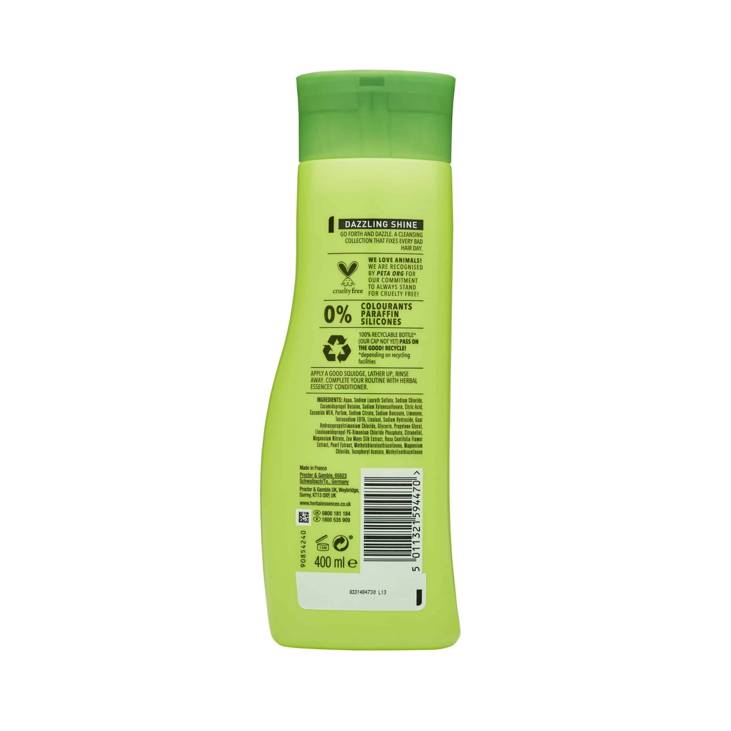 Herbal Essences Dazzling Shine Shampoo 400ml