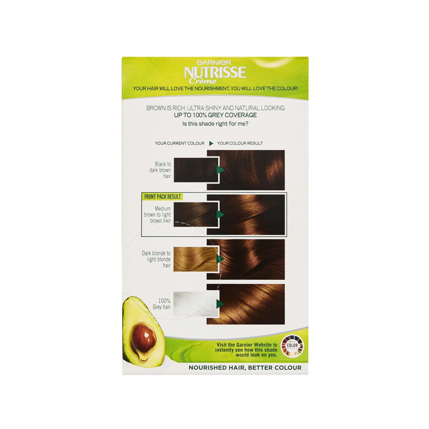 Garnier Nutrisse Permanent Hair Dye 4.3 Dark Golden Brown