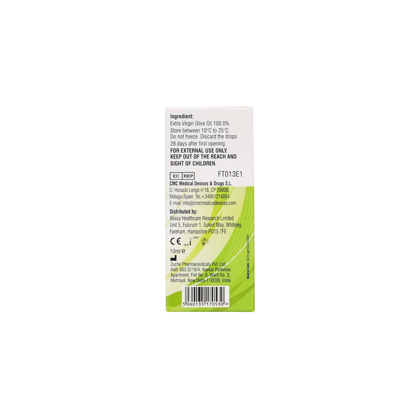 Alissa Olive Oil Ear Drops 10ml