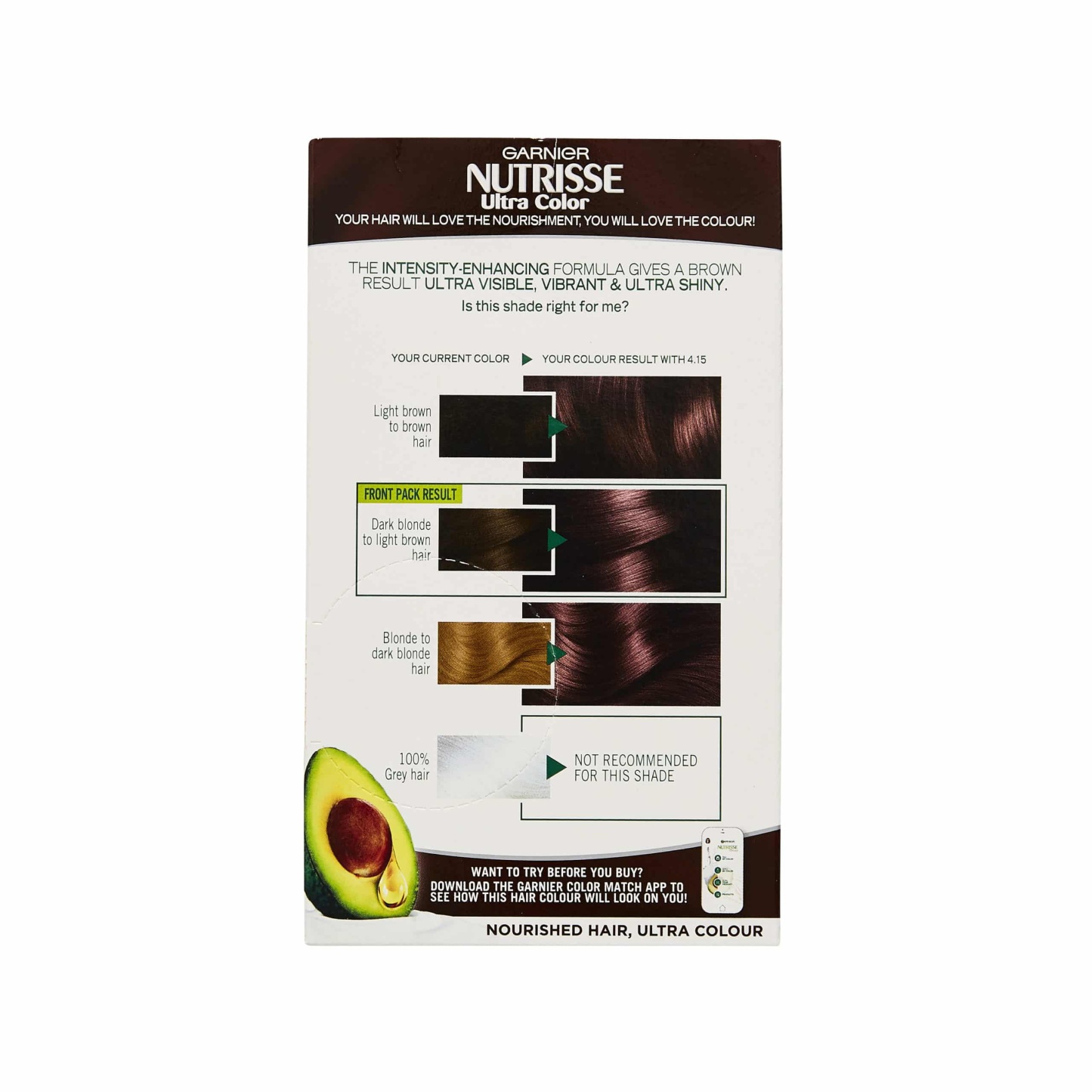 Garnier Nutrisse Ultra Color Permanent Hair Colour 4.15 Iced Coffee