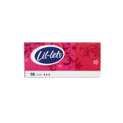 Lil-Lets Non-Applicator Tampons Super 16's