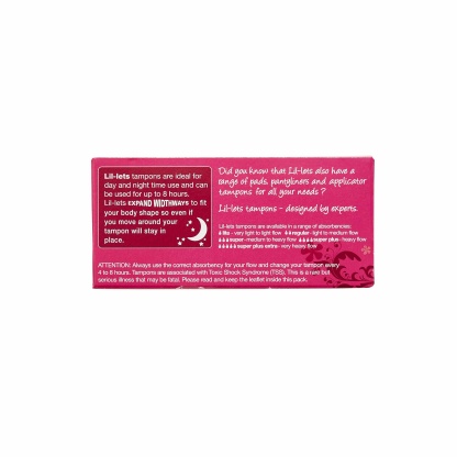 Lil-Lets Non-Applicator Tampons Super 16's