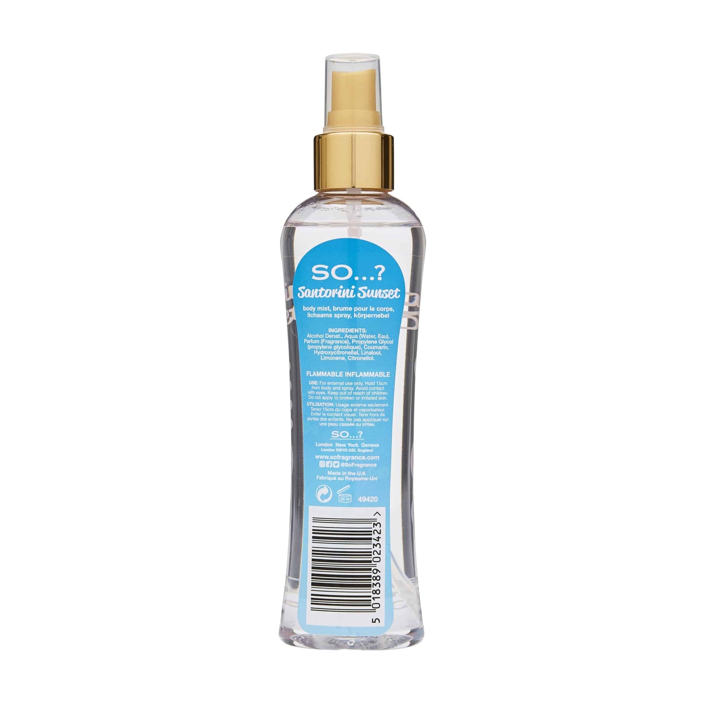 So…? Santorini Sunset Body Mist 200ml