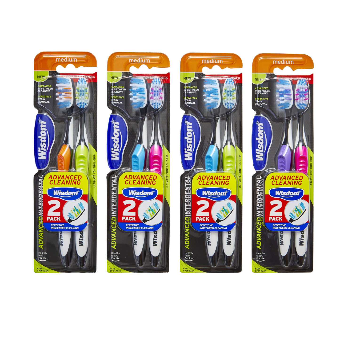 Wisdom Advanced Interdental Medium Toothbrush Twin Pack