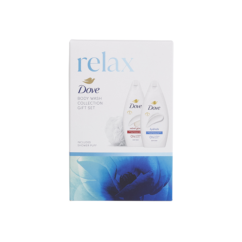 Dove Relax Body Wash Collection Gift Set 3 piece