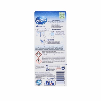 Bloo Limescale Prevention Toilet Block Twin Pack