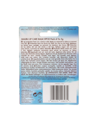 Malibu Lip Balm 3 Pack