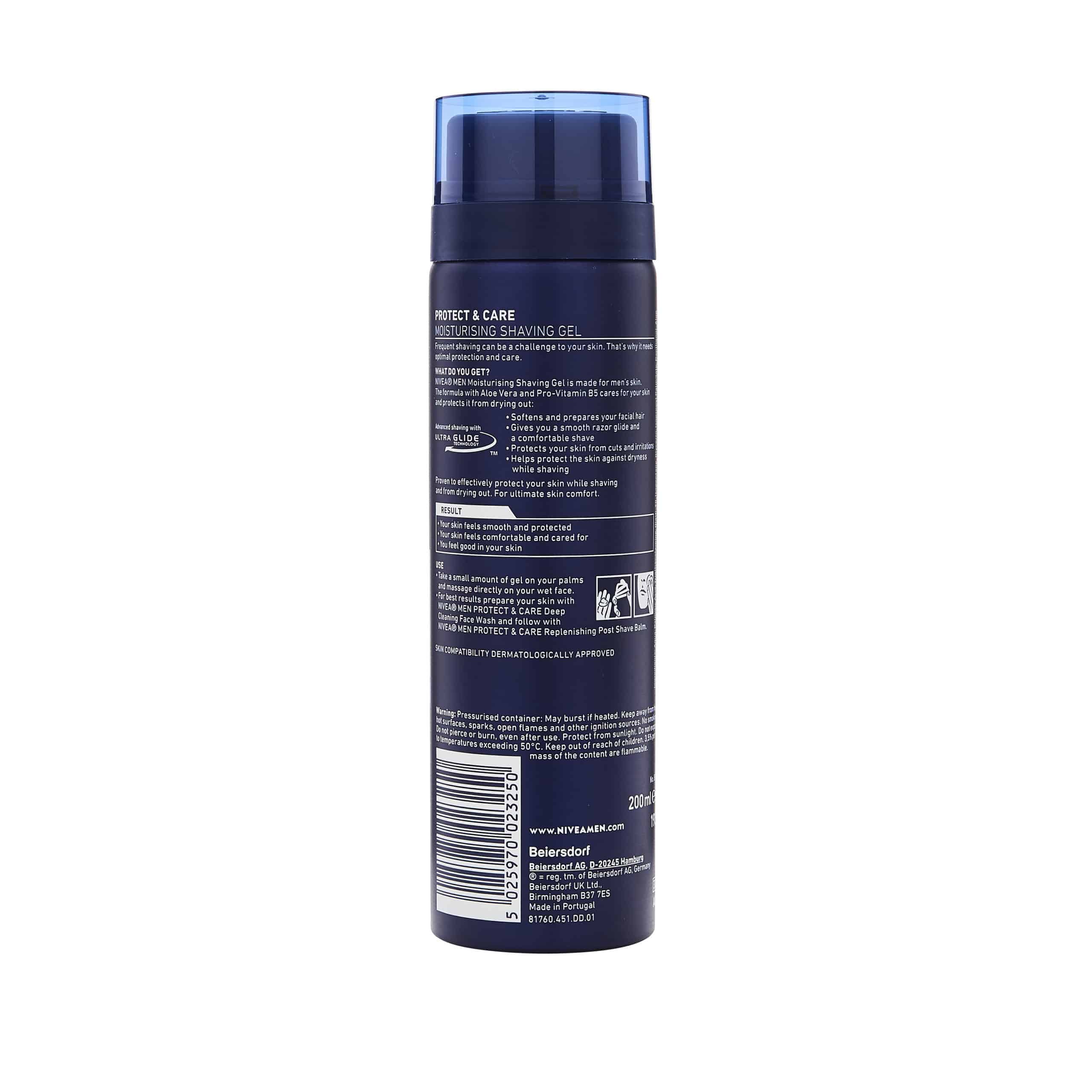 NIVEA MEN Protect & Care Moisturising Shaving Gel 200ml