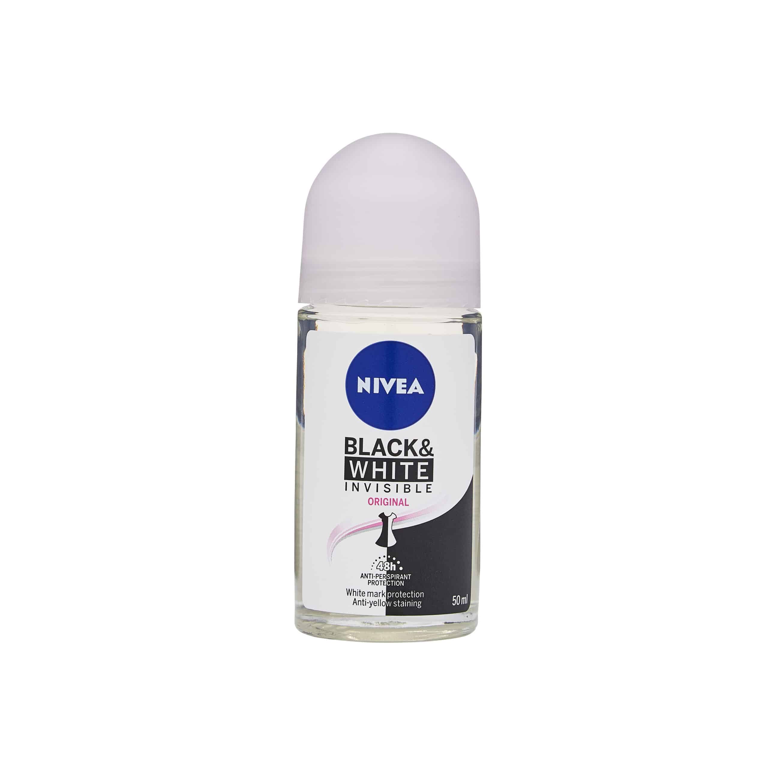 NIVEA Black & White Original Anti-Perspirant Deodorant Roll-On 50ml