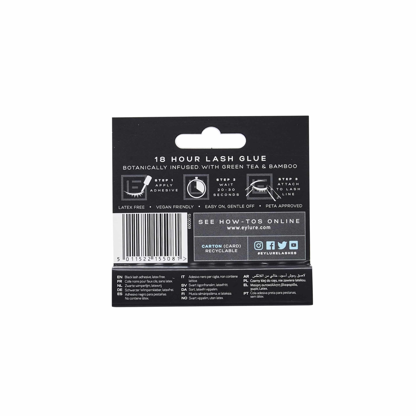 Eylure 18 Hour Lash Glue Black