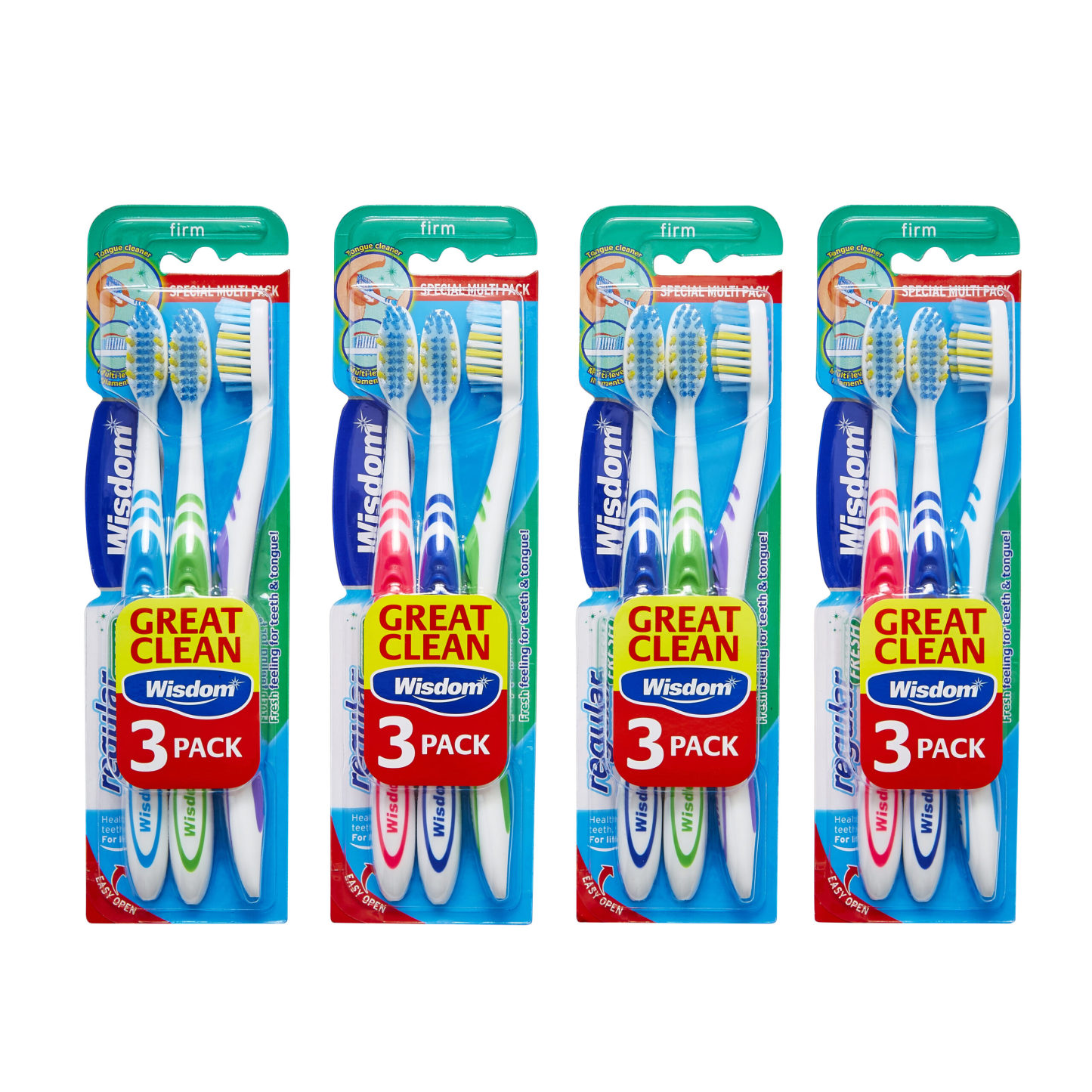 Wisdom Regular Fresh Firm Toothbrush Triple Pack