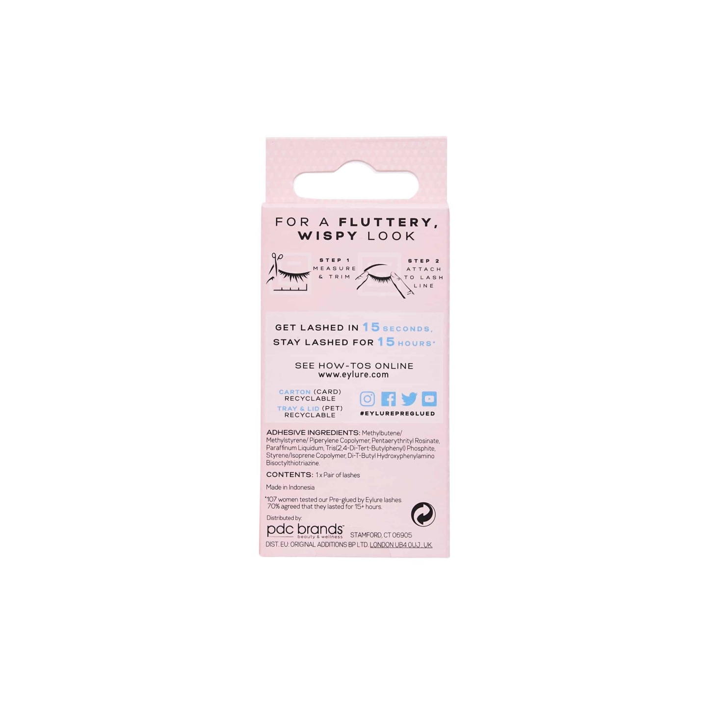 Eylure Pre-Glued Fluttery Light Lashes 117