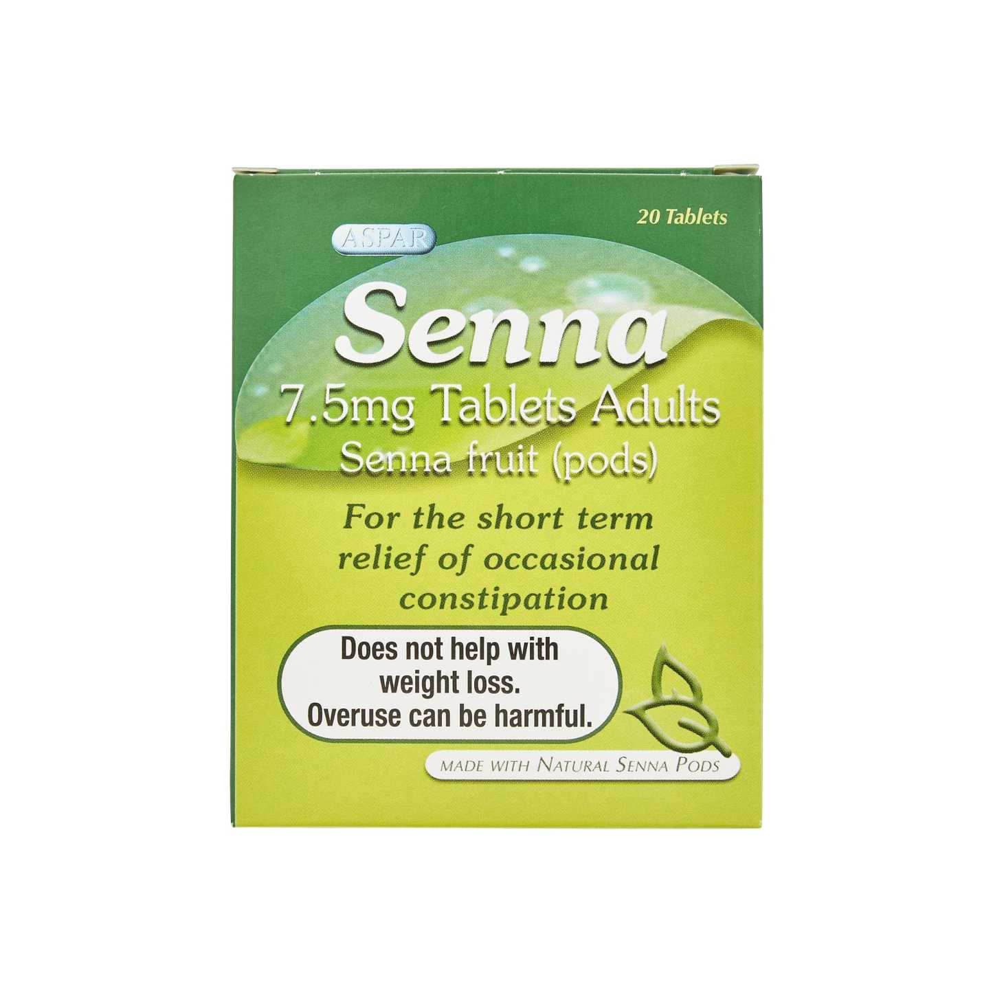 Aspar Senna Tablets Adults 20's