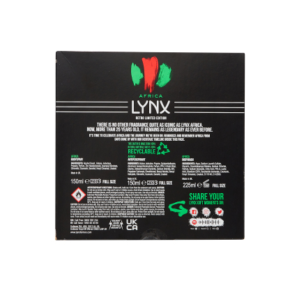 Lynx Africa Trio Gift Set