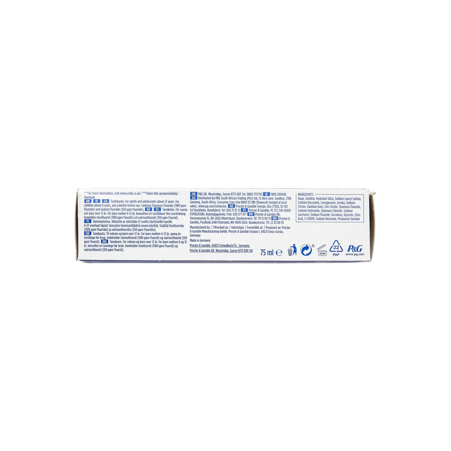 Oral-B Pro-Expert Sensitive Protect Toothpaste 75ml
