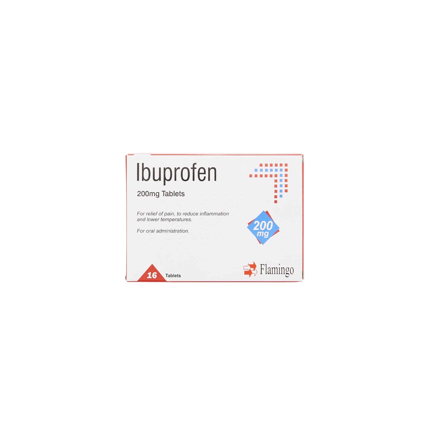 Flamingo Ibuprofen 200mg Tablets 16's