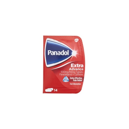 Panadol Extra Advance Paracetamol & Caffeine Tablets 500mg 14's