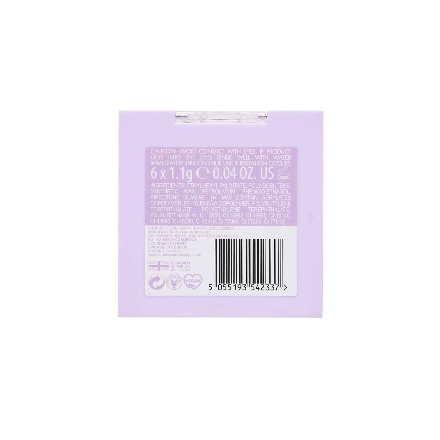 Sunkissed Diamond Dreams Glitter Eyeshadow Palette 6 x 1.1g