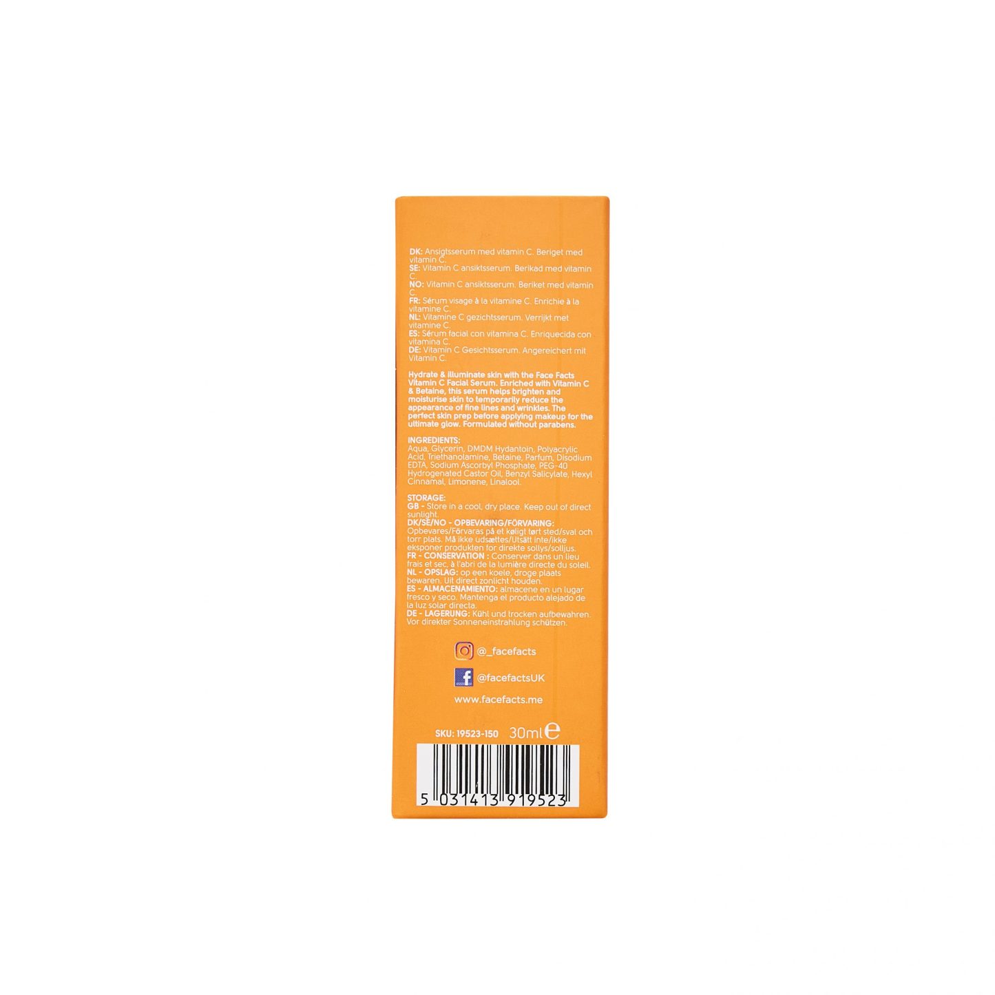 Face Facts Vitamin C Facial Serum 50ml