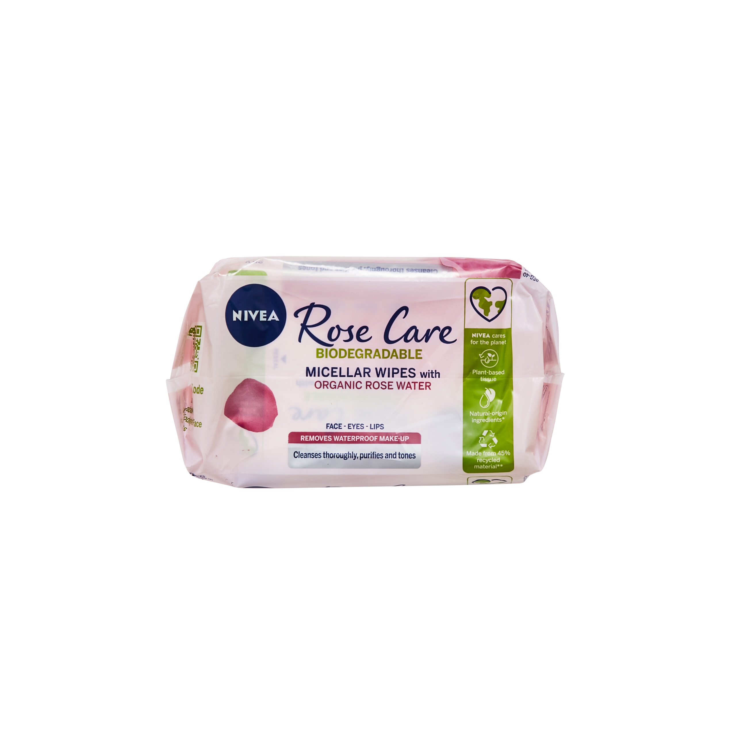 NIVEA Biodegradable Micellar Wipes With Rose Water 50's