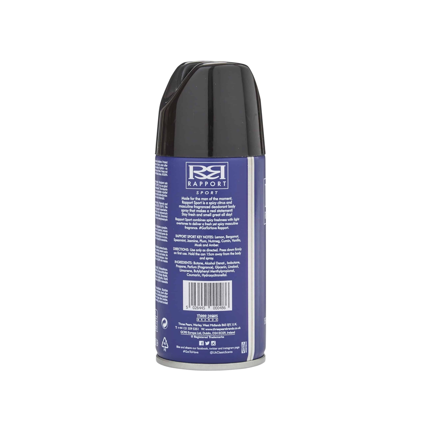 Rapport Sport Deodorant Body Spray 150ml