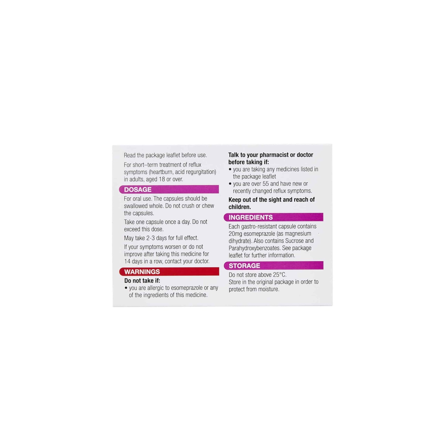 Galpharm Esomeprazole 200mg Capsules 7's