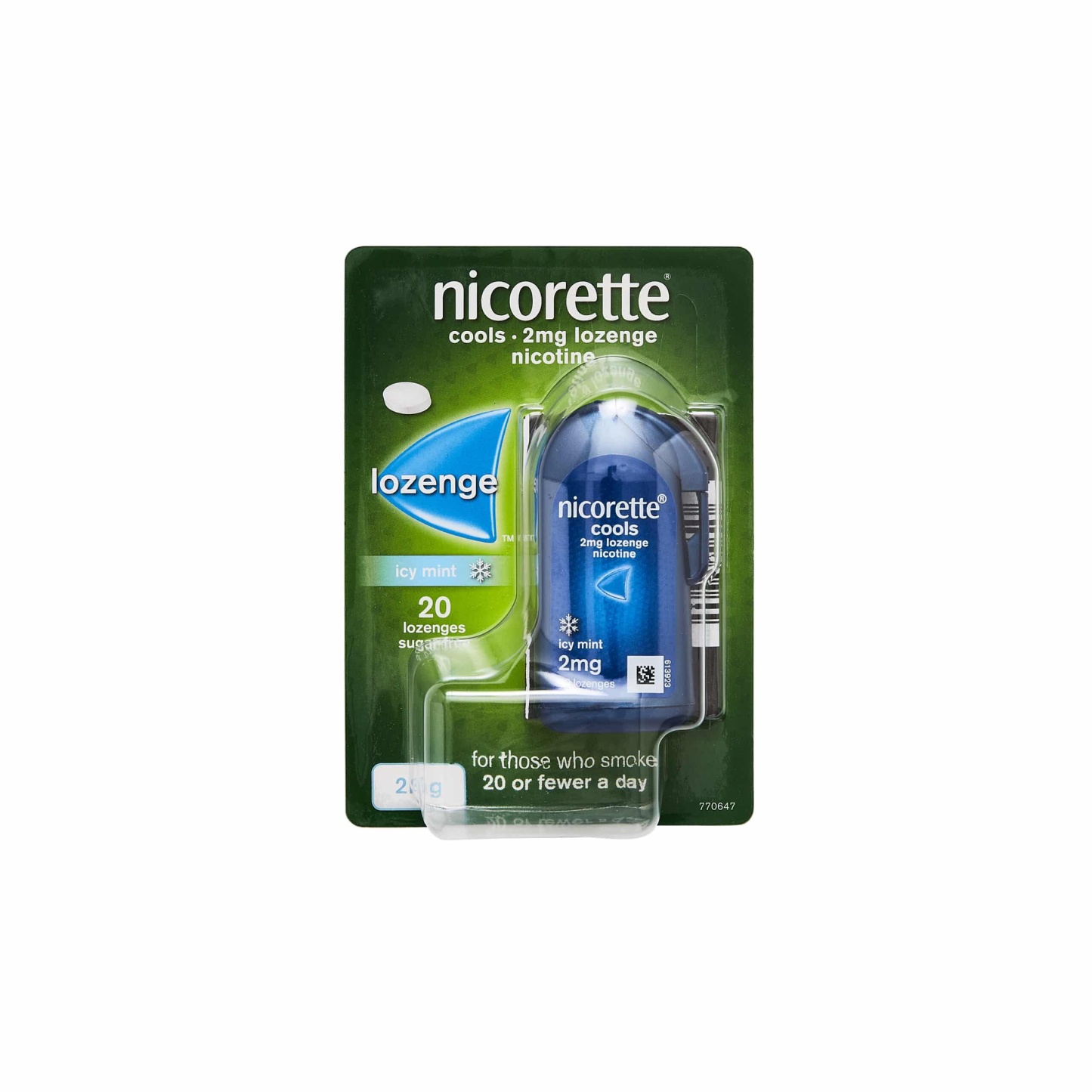 Nicorette Cools 2mg Lozenge Nicotine Icy Mint 20's