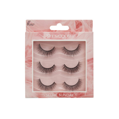 Invogue Multipack False Eyelashes Selfie Sunday