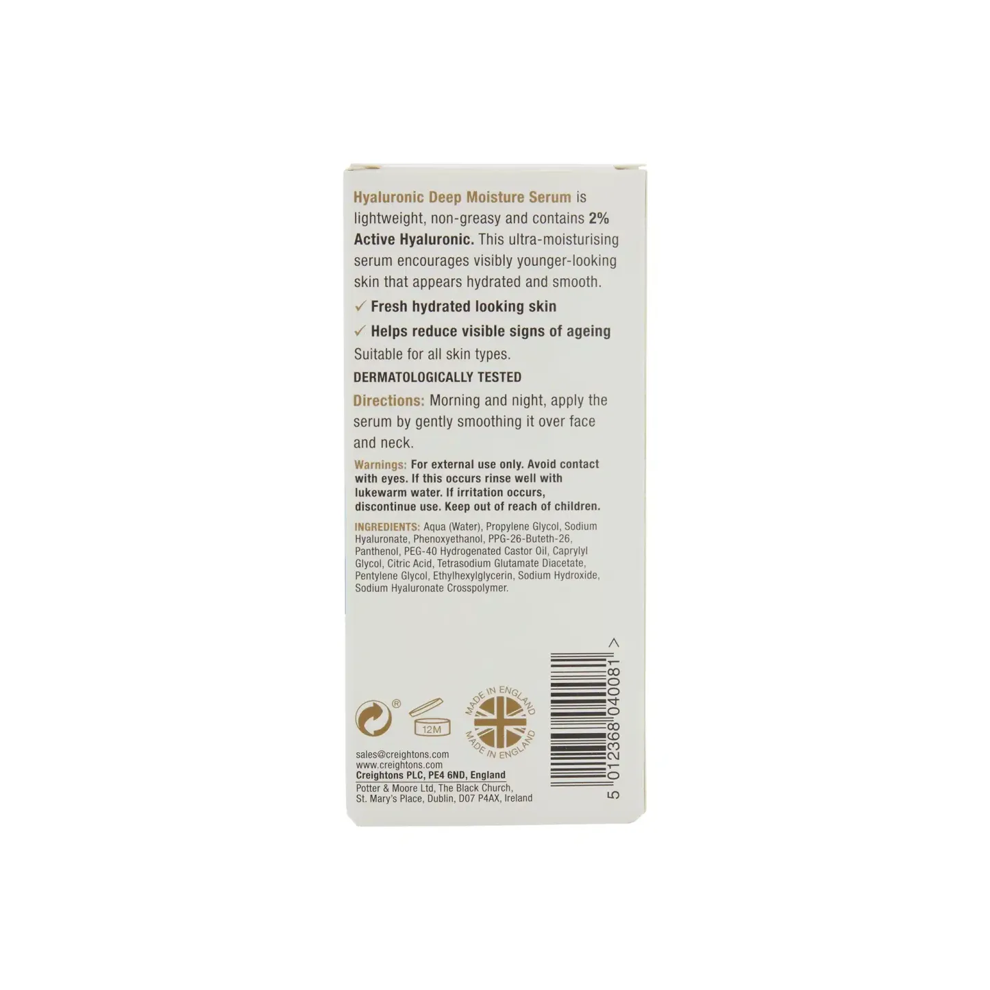 Balance Active Formula Hyaluronic Deep Moisture Serum 30ml