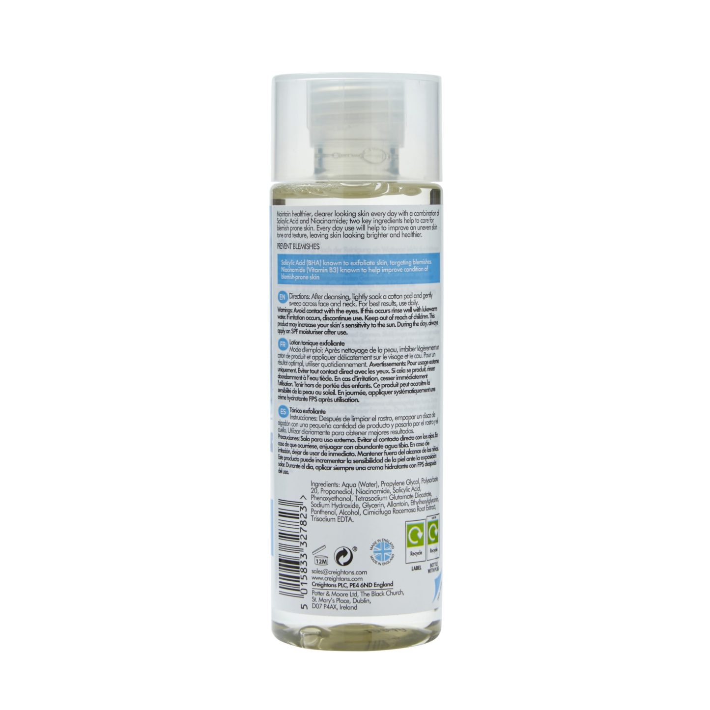 Creightons Salicylic Acid Exfoliating Tonic 200ml