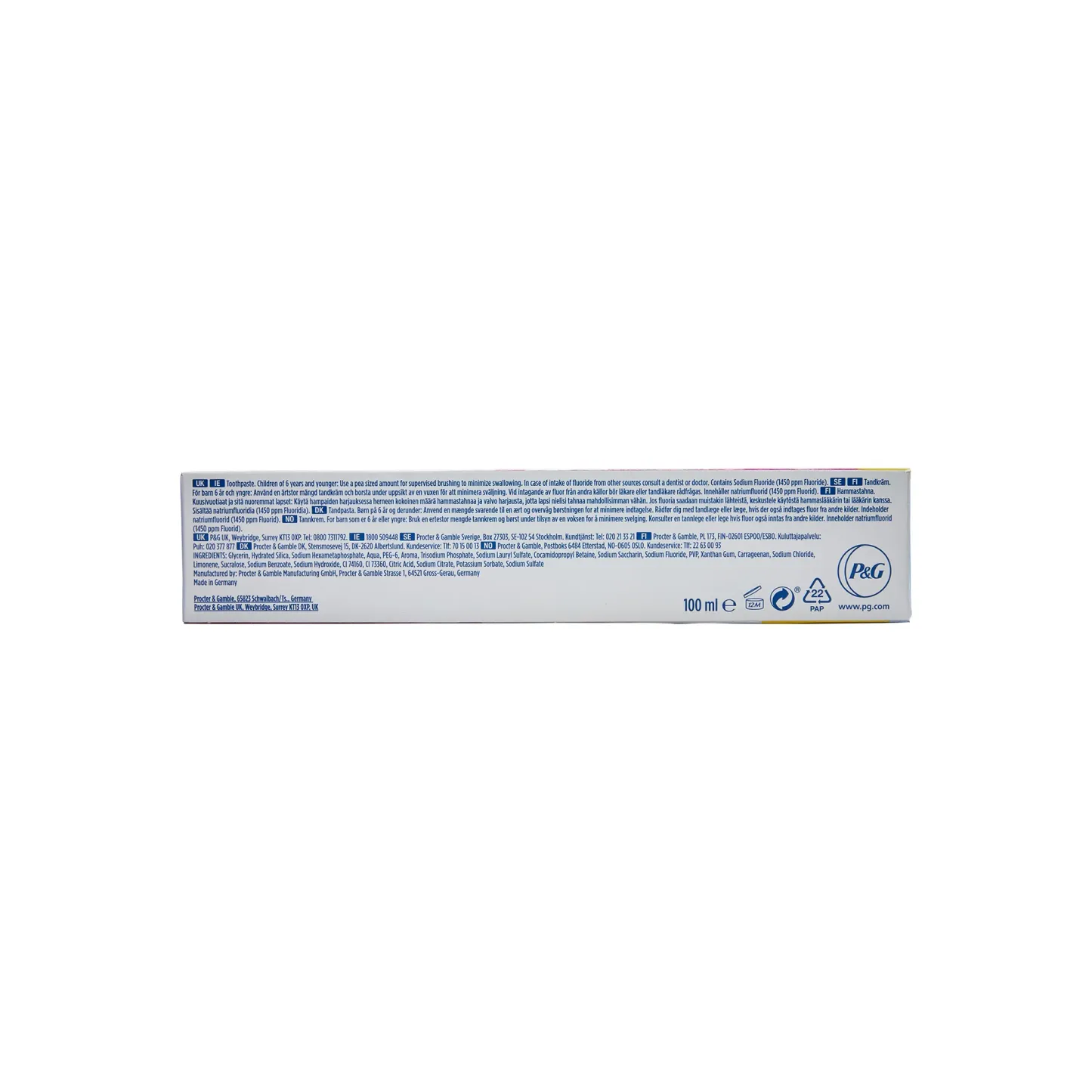 Oral-B 3D White Luxe Glamorous White Whitening Toothpaste 100ml