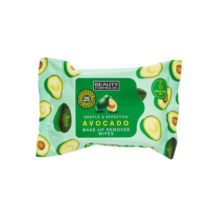 Beauty Formulas Avocado Make Up Remover Wipes 25's
