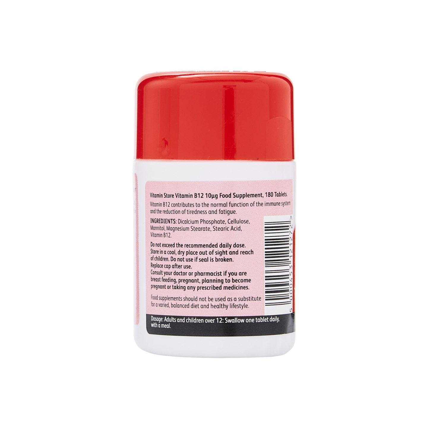 Vitamin Store B12 10ug Tablets 180's