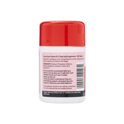 Vitamin Store B12 10ug Tablets 180's