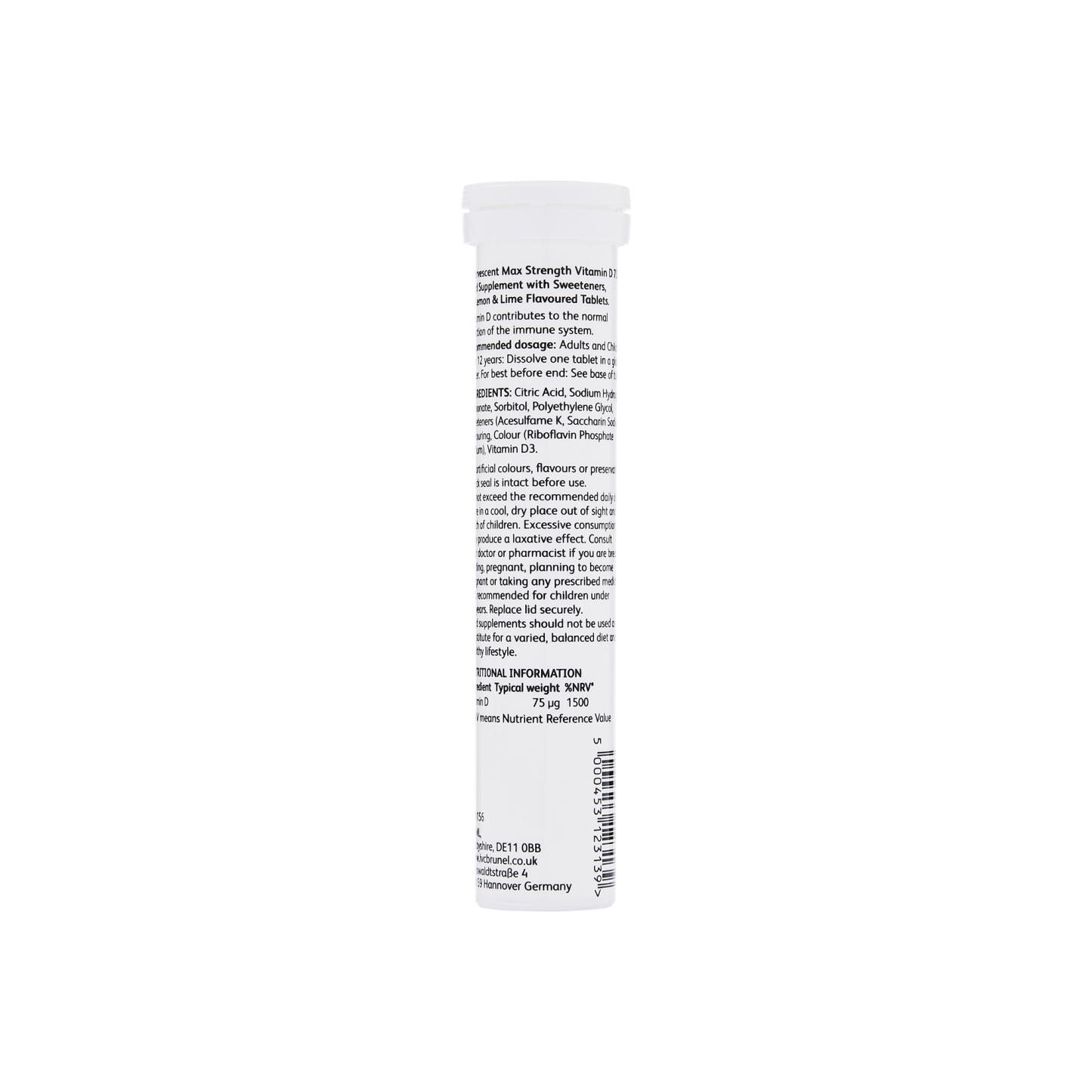 Effervescent Max Strength Vitamin D 75ug Tablets