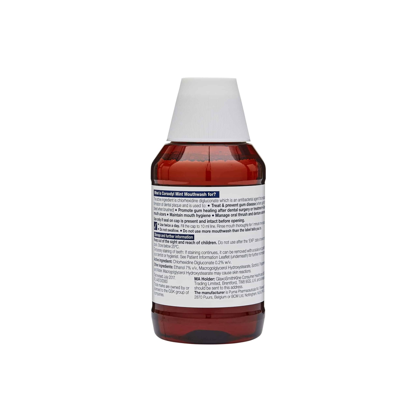 Corsodyl Mint Mouthwash 300ml