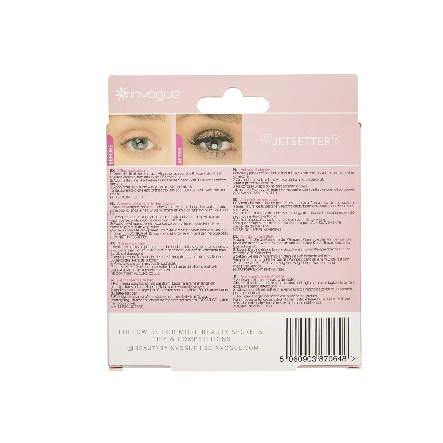 Invogue Multipack Lash Vault Jetsetter