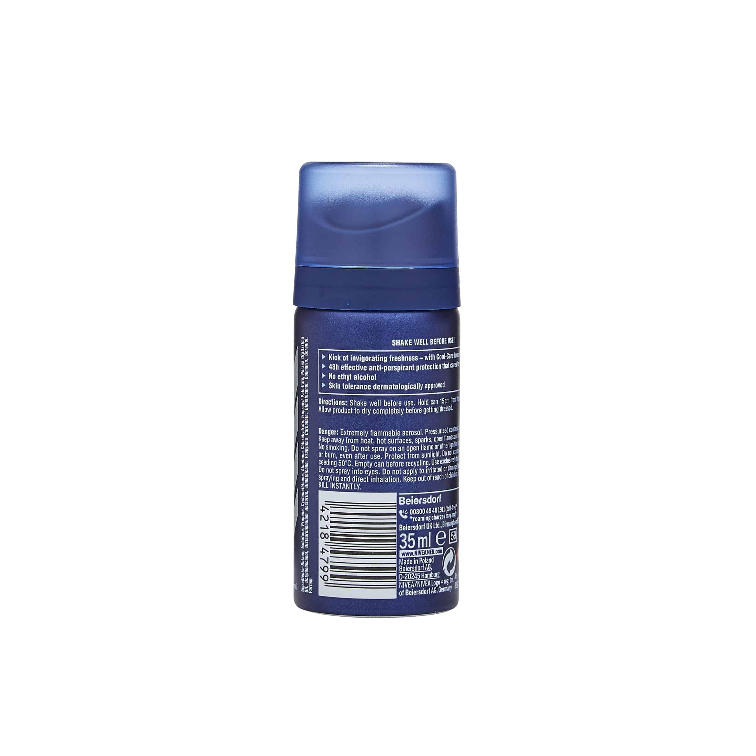 NIVEA MEN Cool Kick Anti-Perspirant Deodorant Mini 35ml