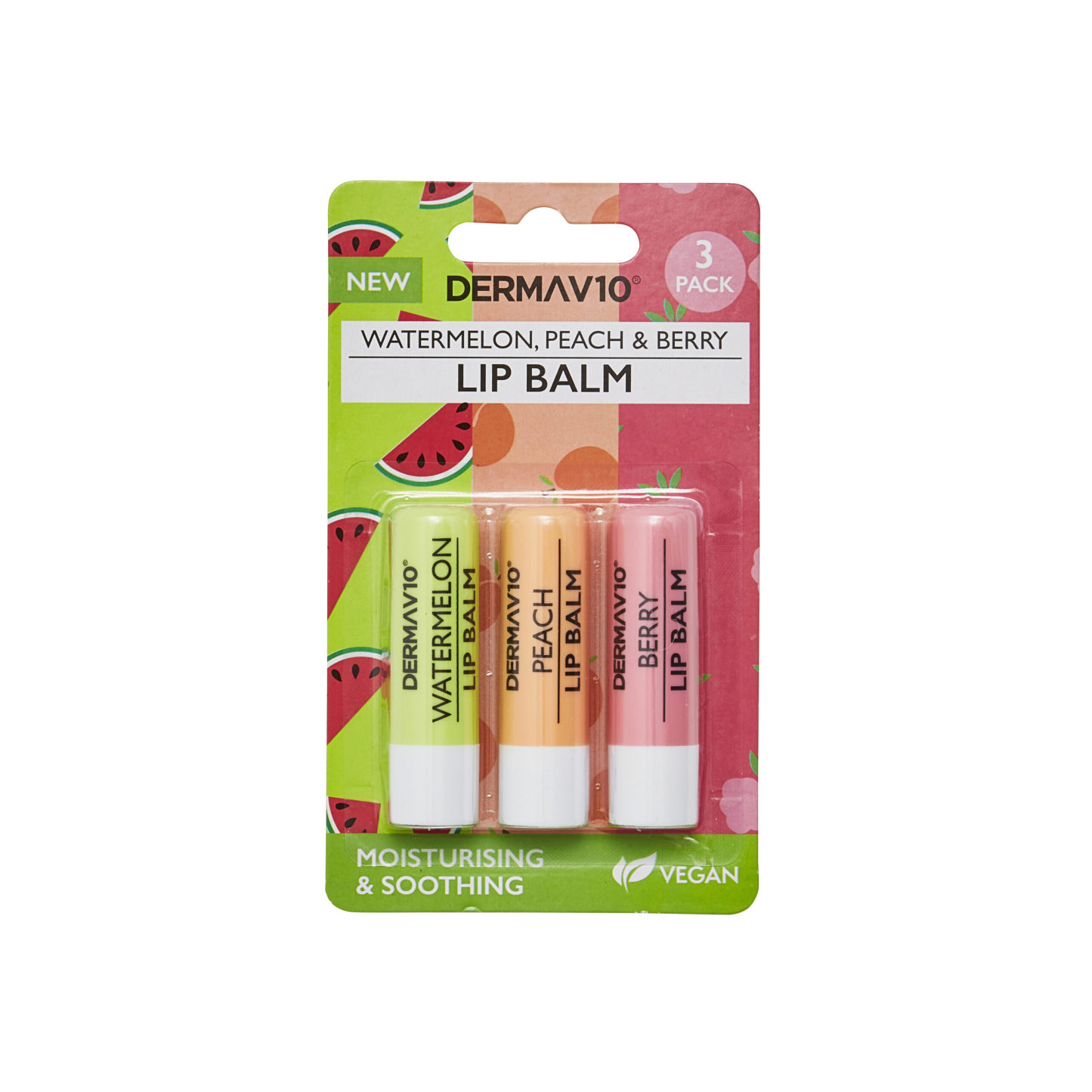 DermaV10 Lip Balm Pack of 3