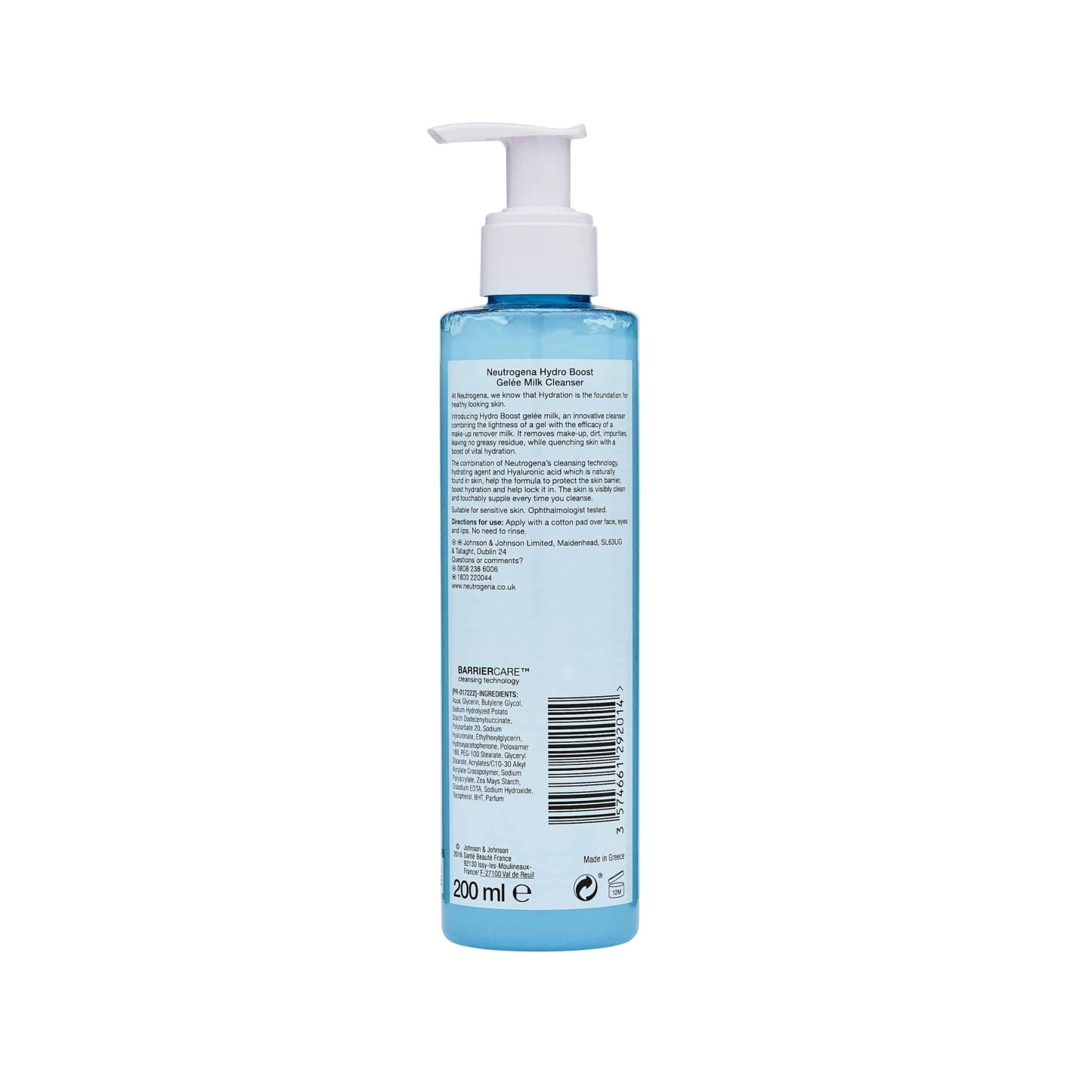 Neutrogena Hydro Boost Gelée Milk Cleanser 200ml