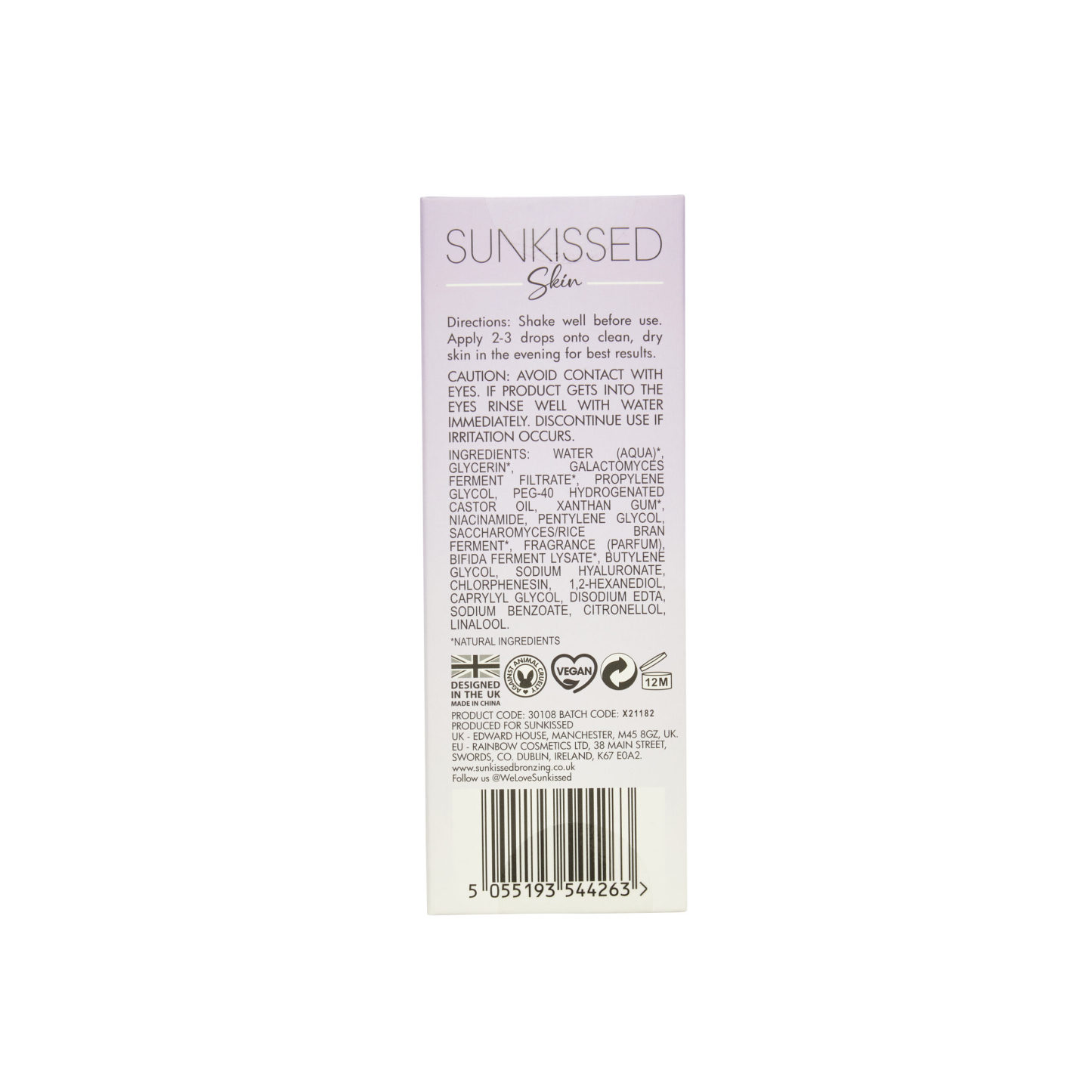 Sunkissed Skin Niacinamide Night Repair Serum 30ml