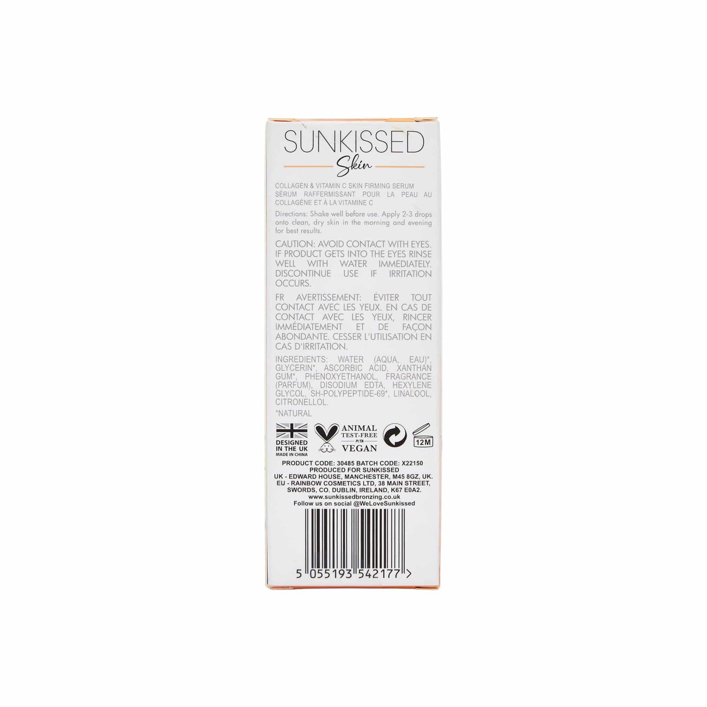Sunkissed Skin Collagen & Vitamin C Skin Firming Serum 30ml