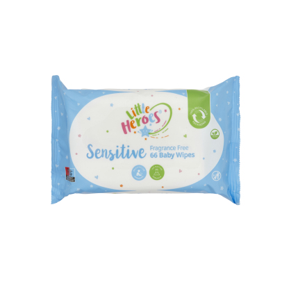 Little Heroes Sensitive Baby Wipes 66's