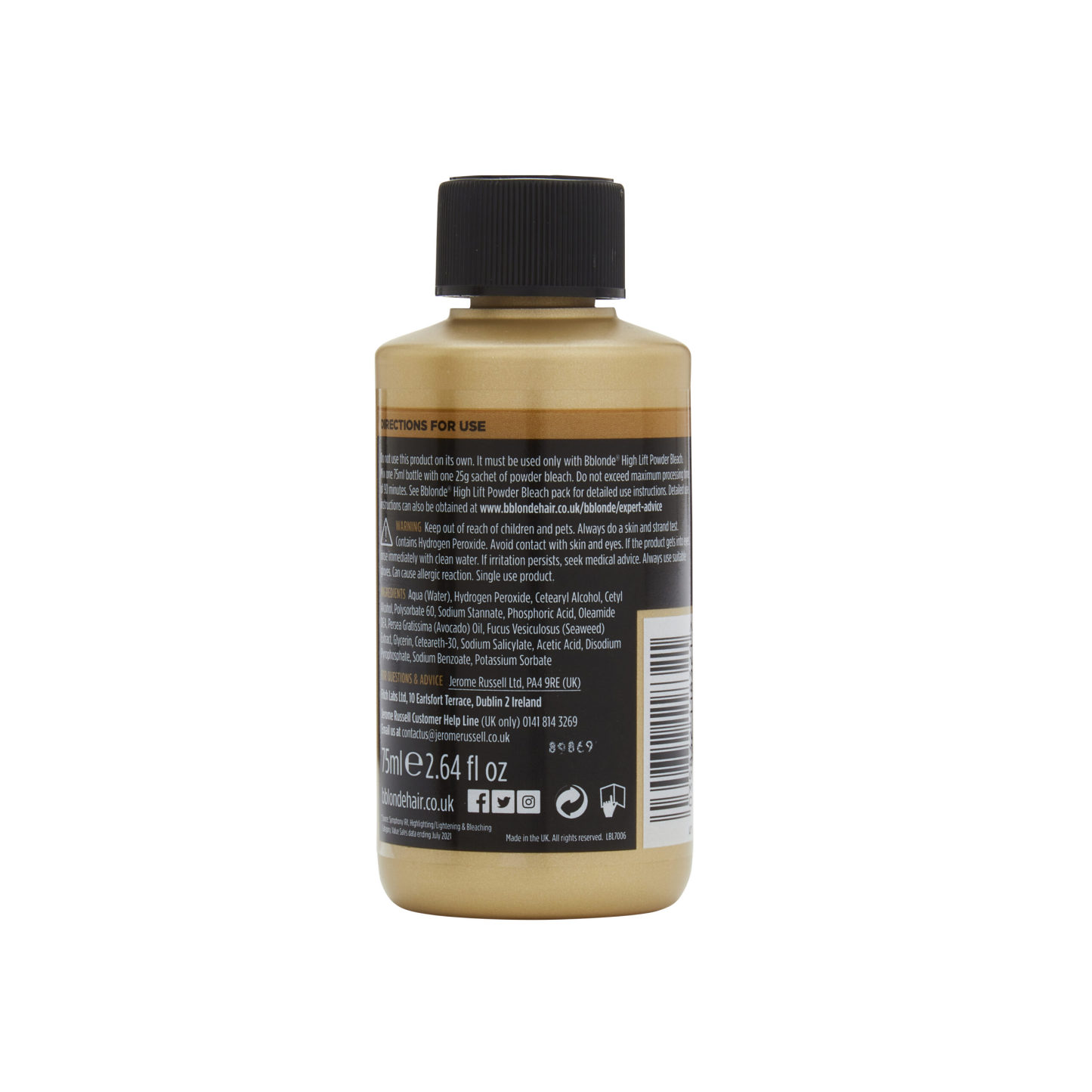 Jerome Russell Bblonde 20 Vol Peroxide 75ml