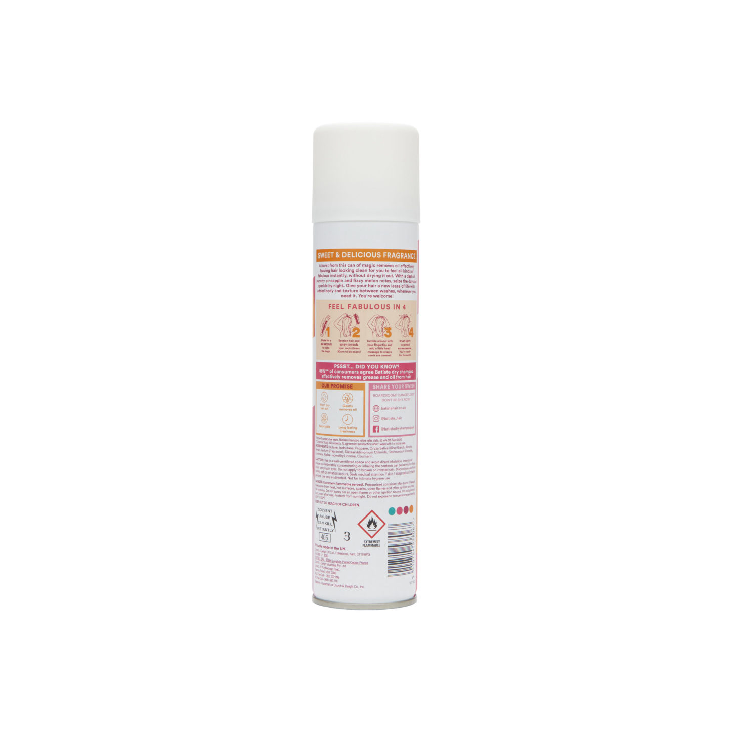 Batiste Sweetie Dry Shampoo 280ml