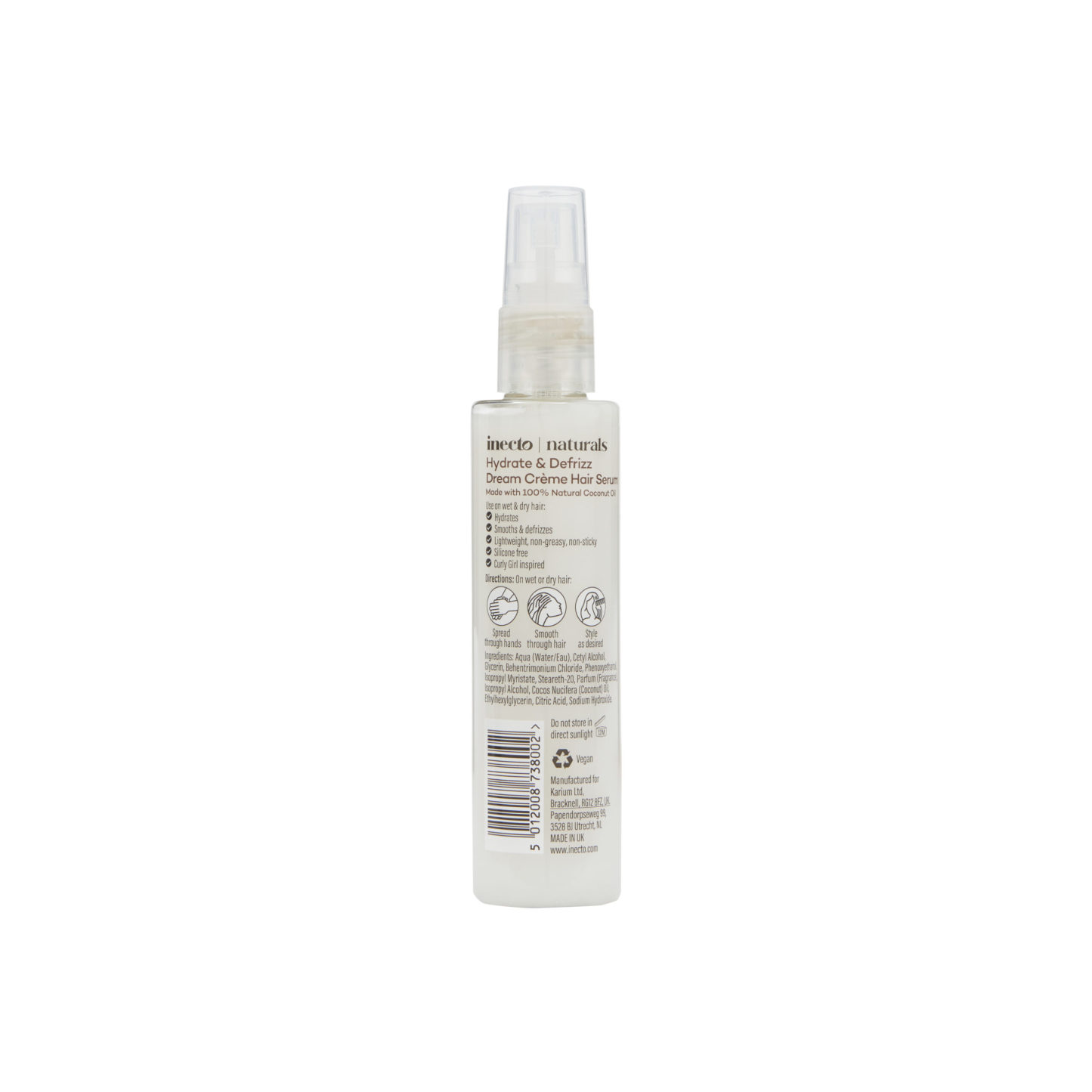 Inecto Hydrate & Defrizz Hair Serum 100ml