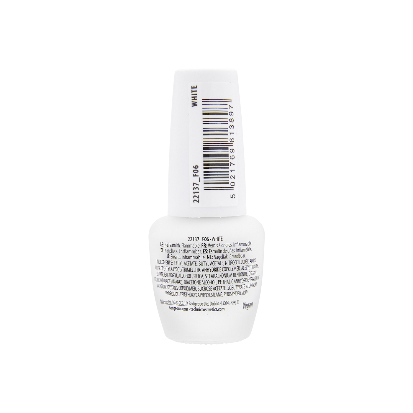 Technic Matt Nail Varnish White